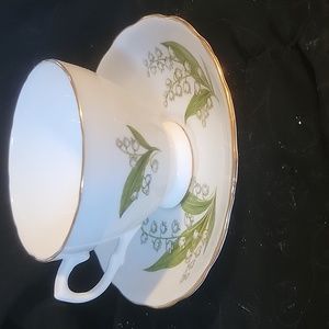 White Flower Teacup & Saucer
